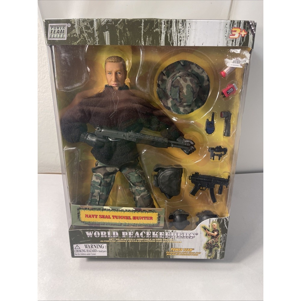 Power Team Elite World Peacekeepers Navy Seal Tunnel Hunter 12" Action Figure